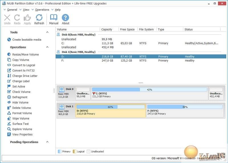 NIUBI Partition Editor Pro / Technician 9.6.3 for windows instal
