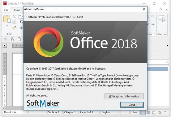 SoftMaker Office Professional 2021 rev.1066.0605 for windows download free