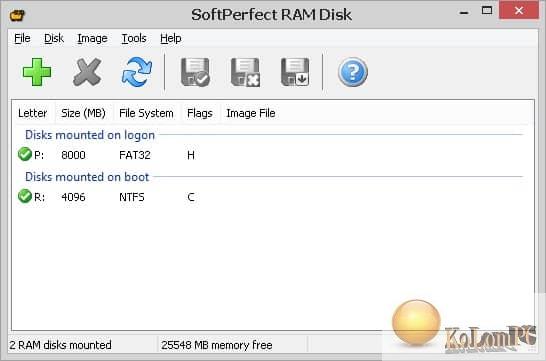 softperfect ram disk cant mount