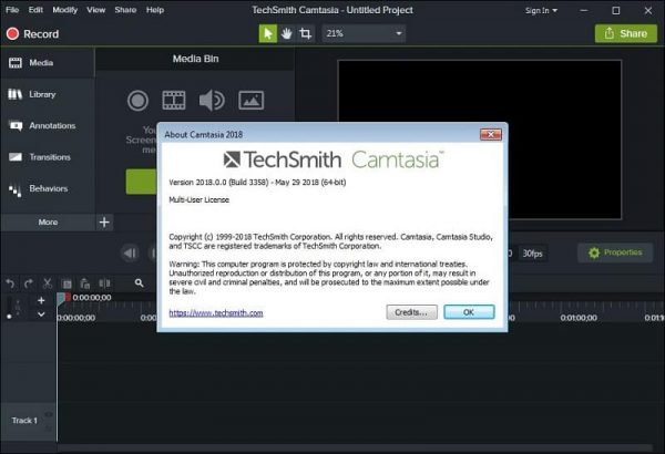 free TechSmith Camtasia 23.1.1