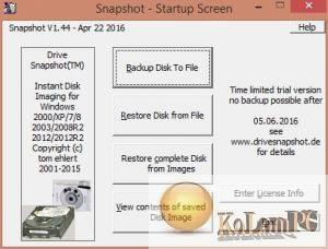 Drive SnapShot 1.50.0.1208 download the new
