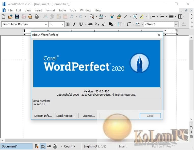 Corel WordPerfect Office Standard 