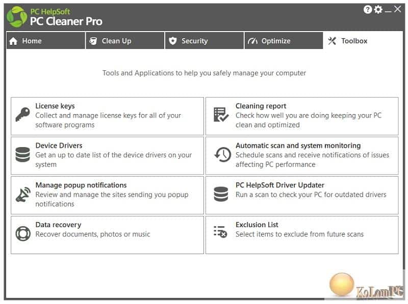 settings 2 of PC Cleaner