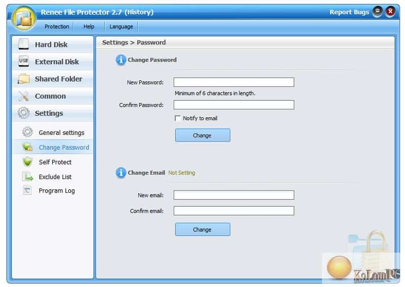 File Protector workspace 2